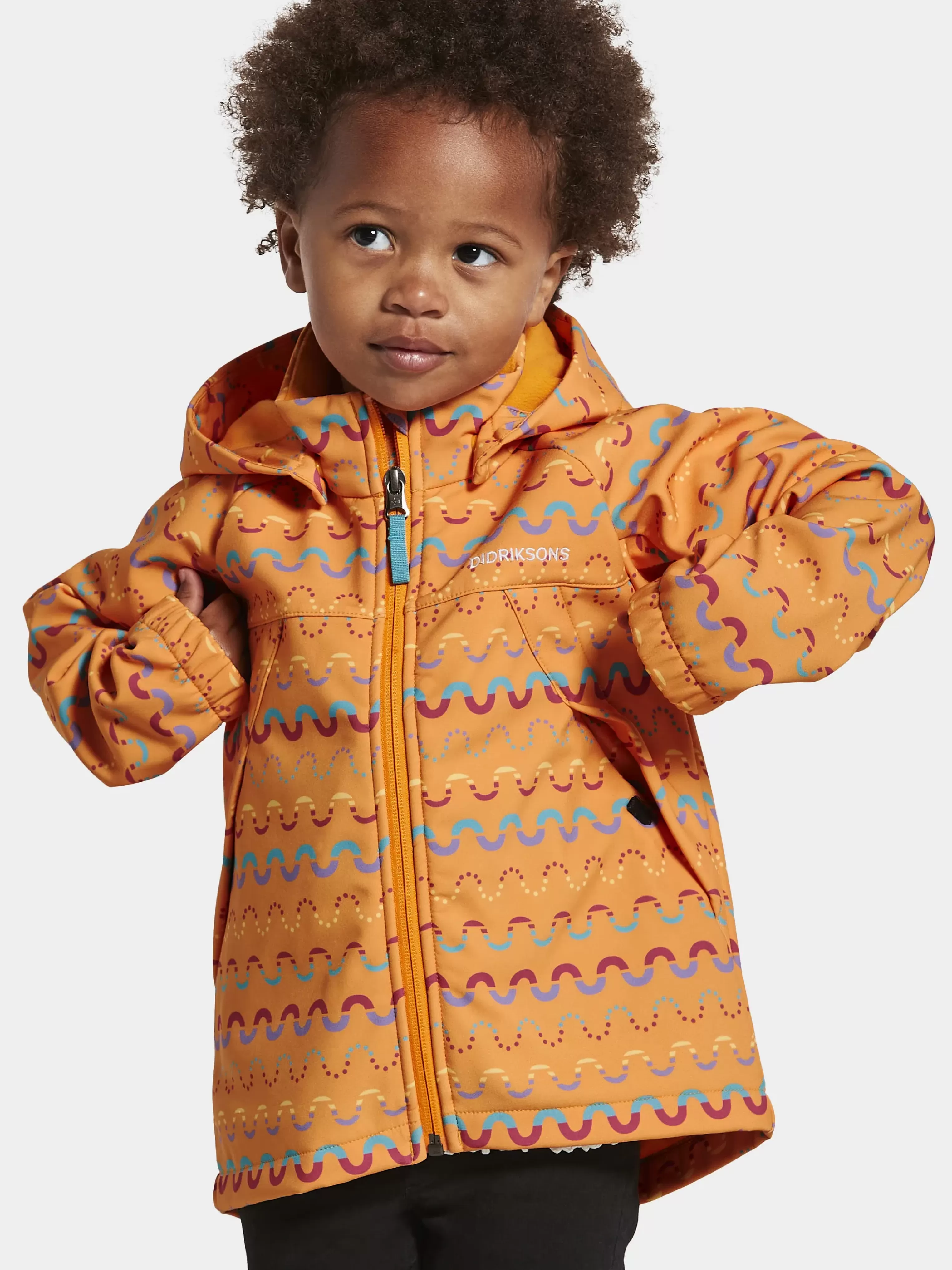 Didriksons Dellen Printed Kids' Jacket>Barn Varjackor