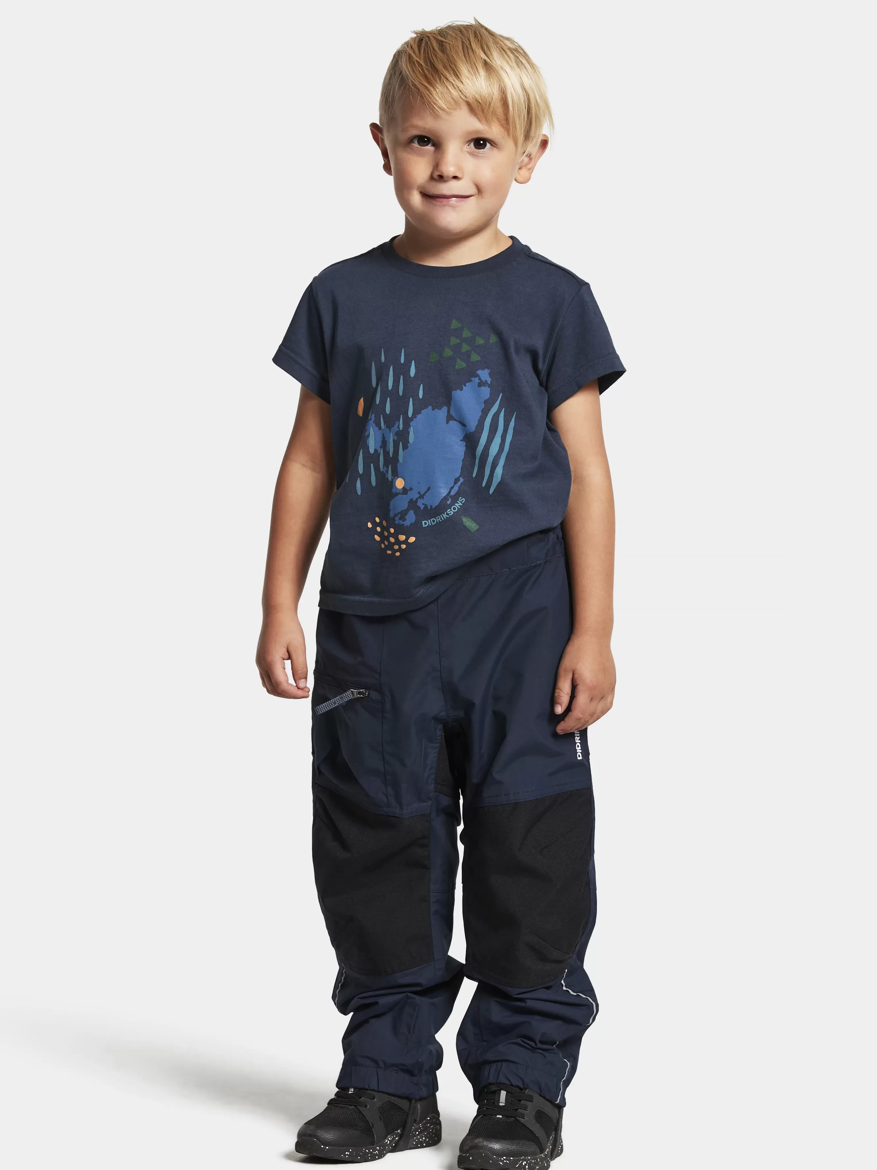 Didriksons Dusk Kids' Pants>Barn Överdragsbyxor & Regnbyxor