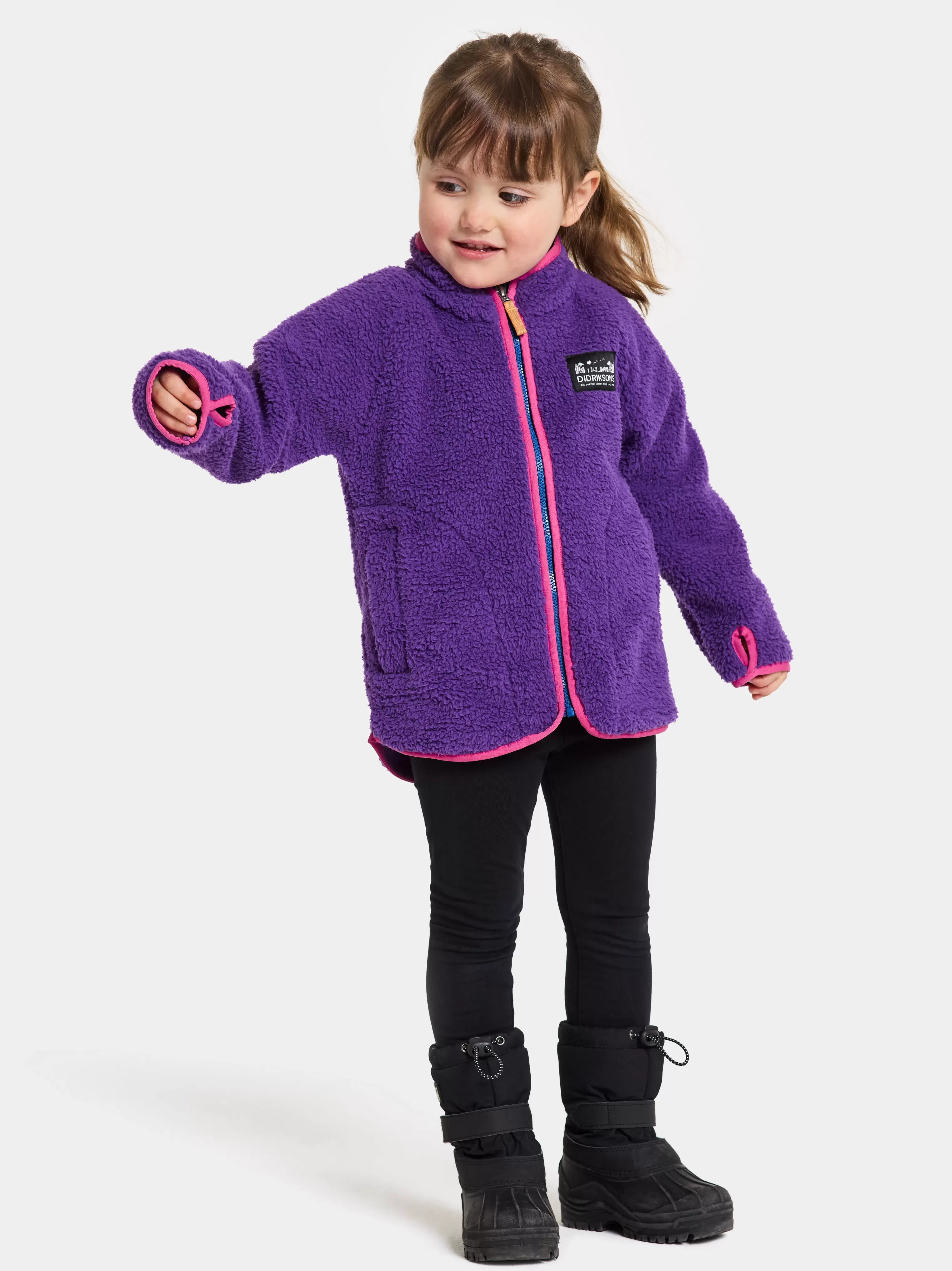 Didriksons Gibbs Kids' Full-Zip>Barn Fleecetröjor & Mellanlager