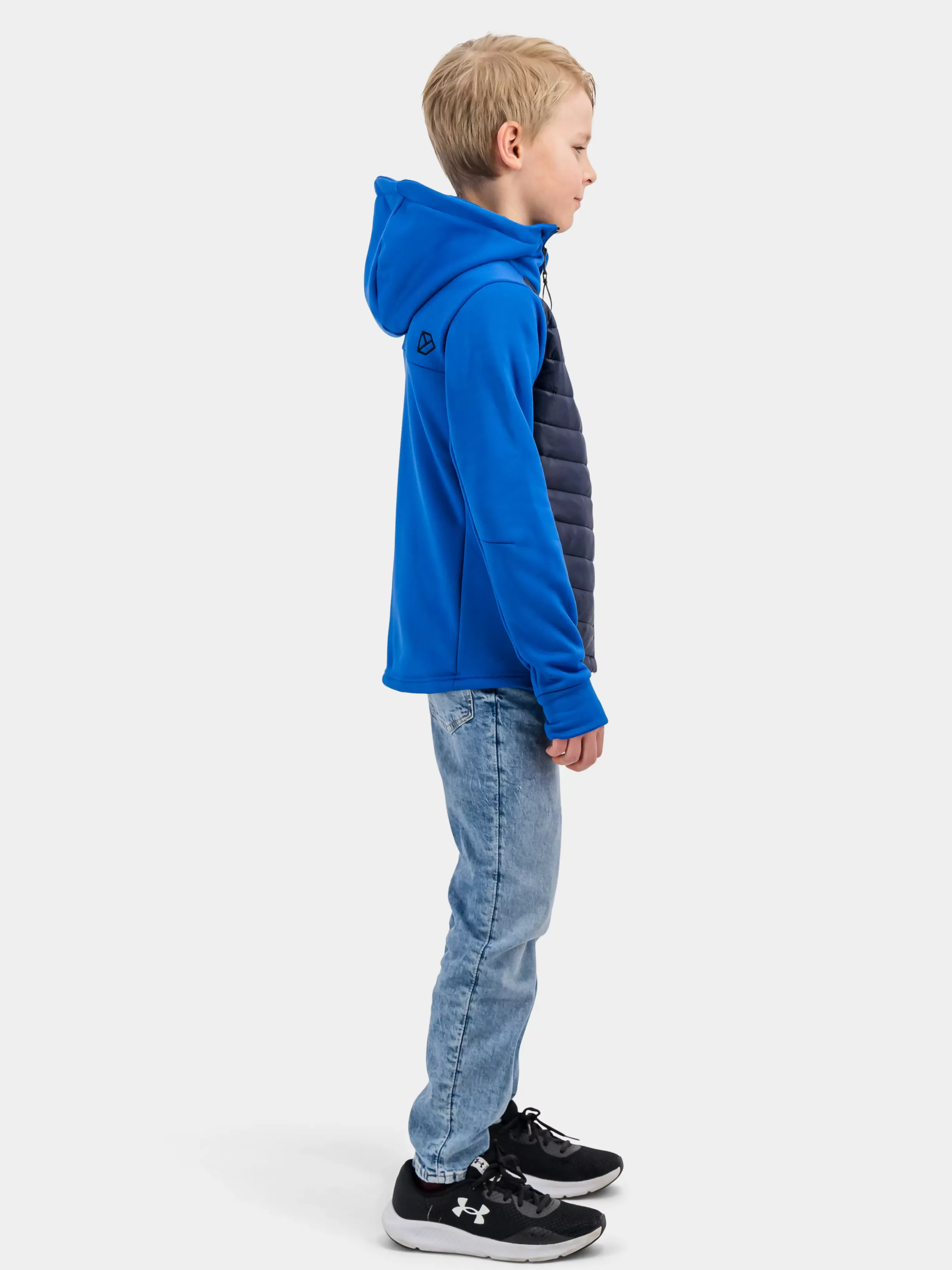 Didriksons Halden Boy's Full-Zip>Ungdom Hybridjackor