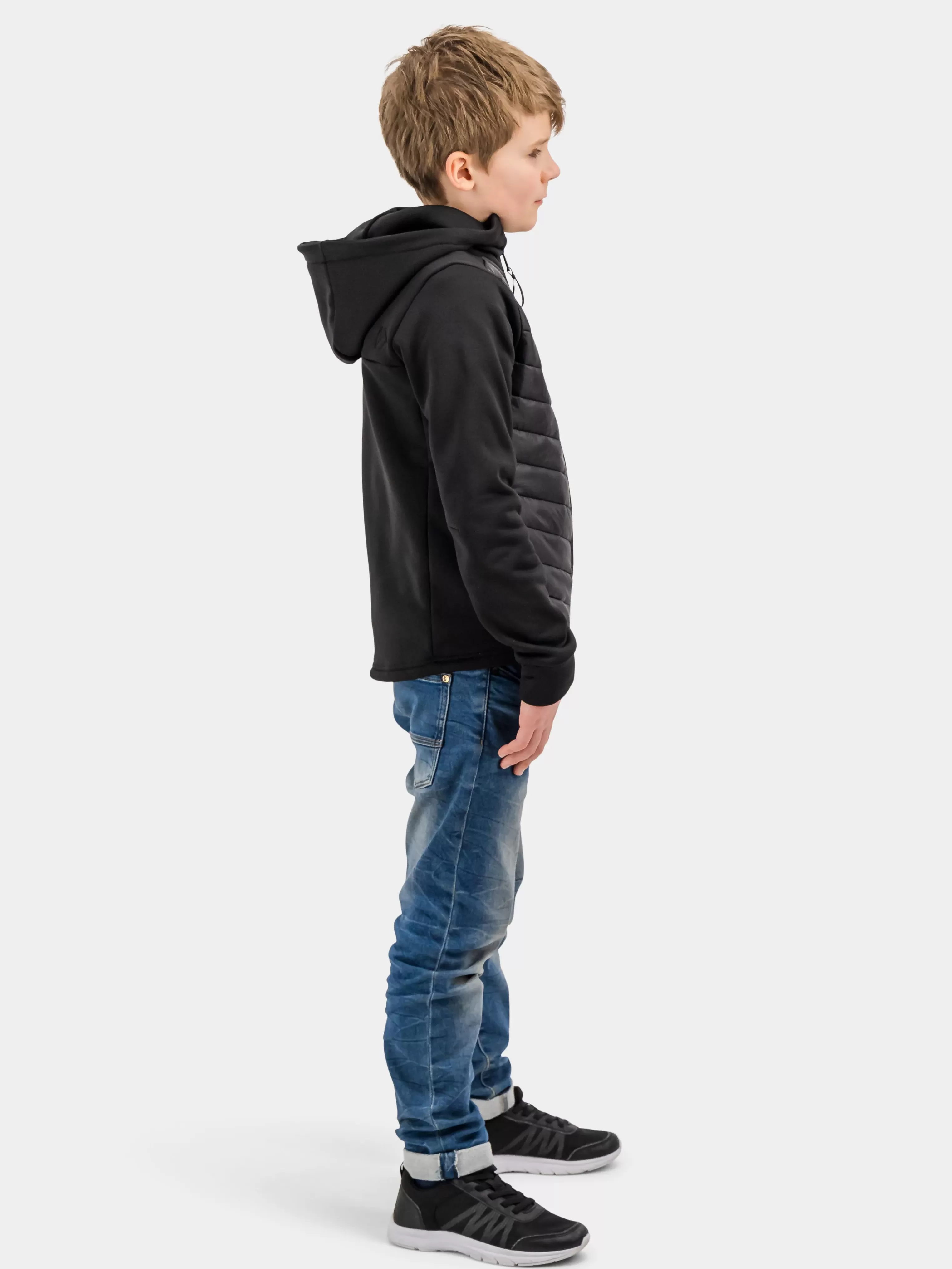 Didriksons Halden Boy's Full-Zip>Ungdom Hybridjackor