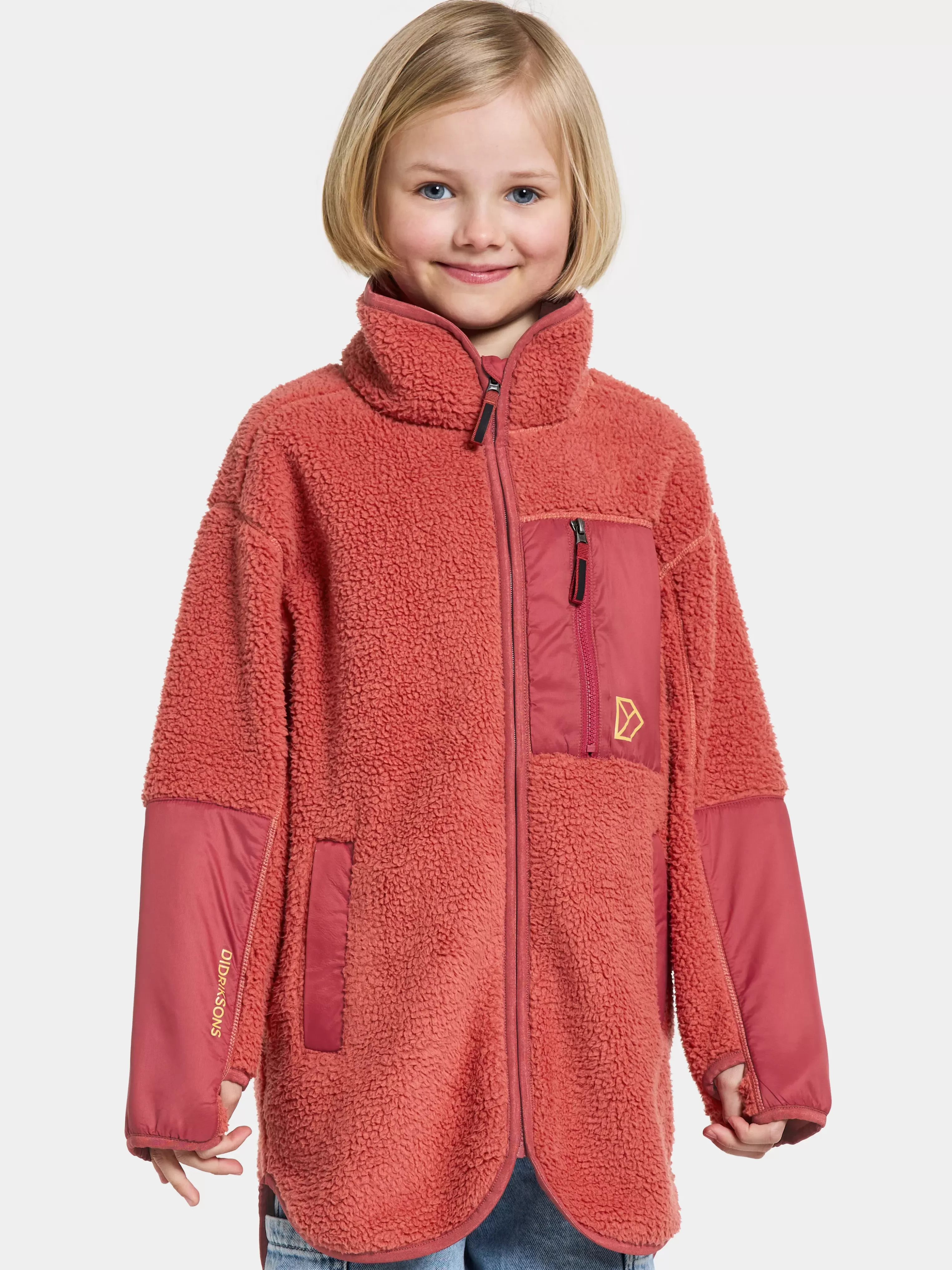 Didriksons Marmor Kids' Full-Zip Long>Barn Fleecetröjor & Mellanlager