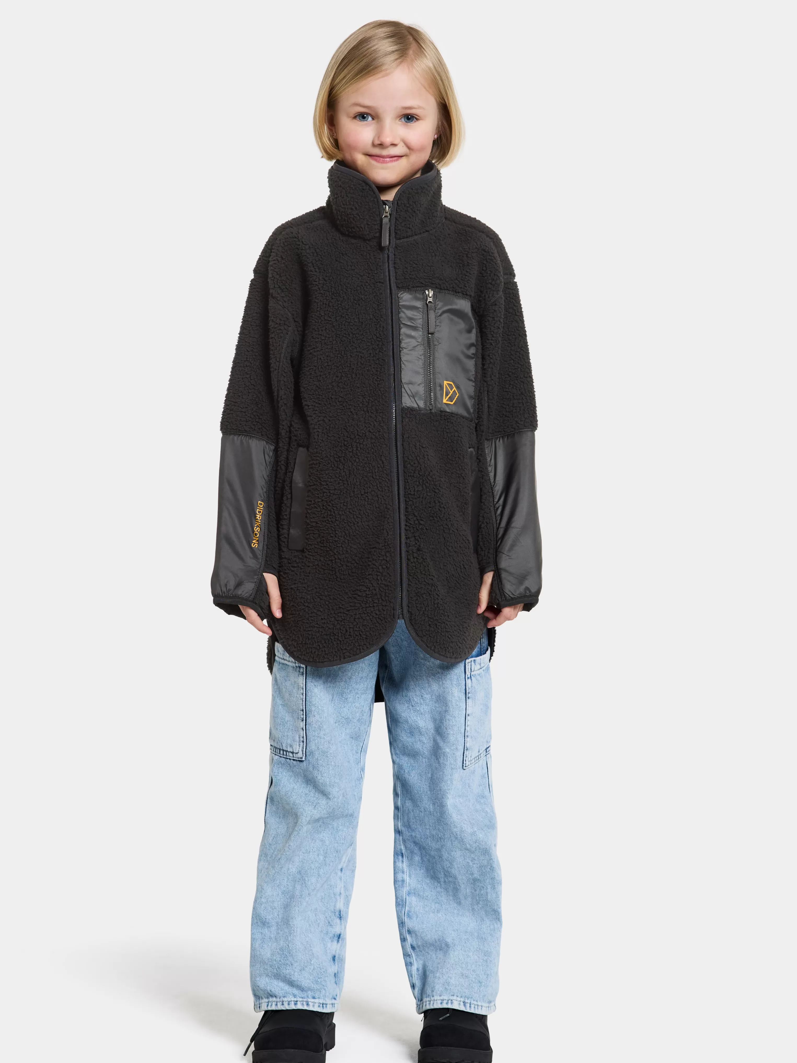 Didriksons Marmor Kids' Full-Zip Long>Barn Fleecetröjor & Mellanlager