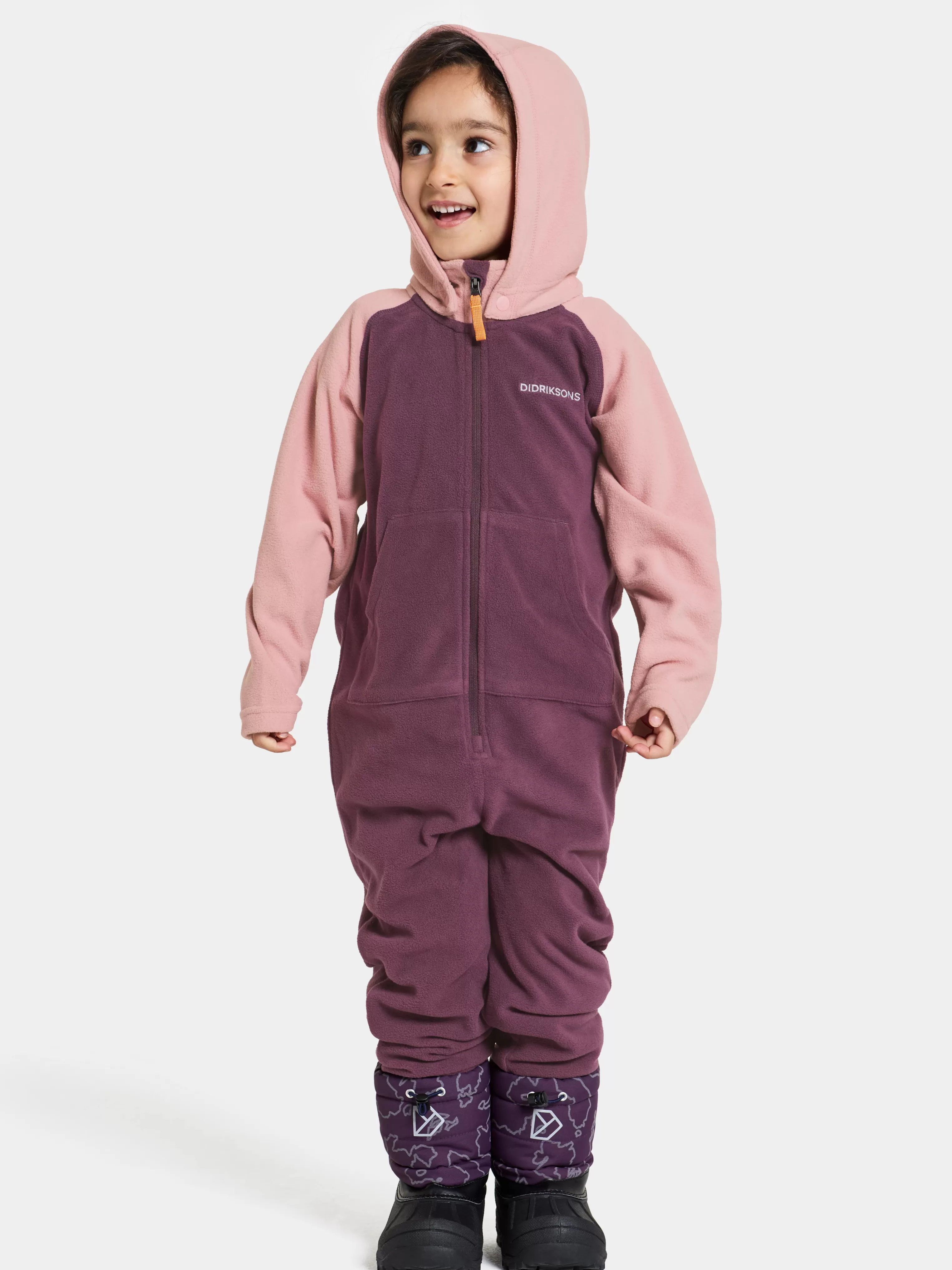 Didriksons Monte Kids' Coverall>Barn Fleeceoveraller