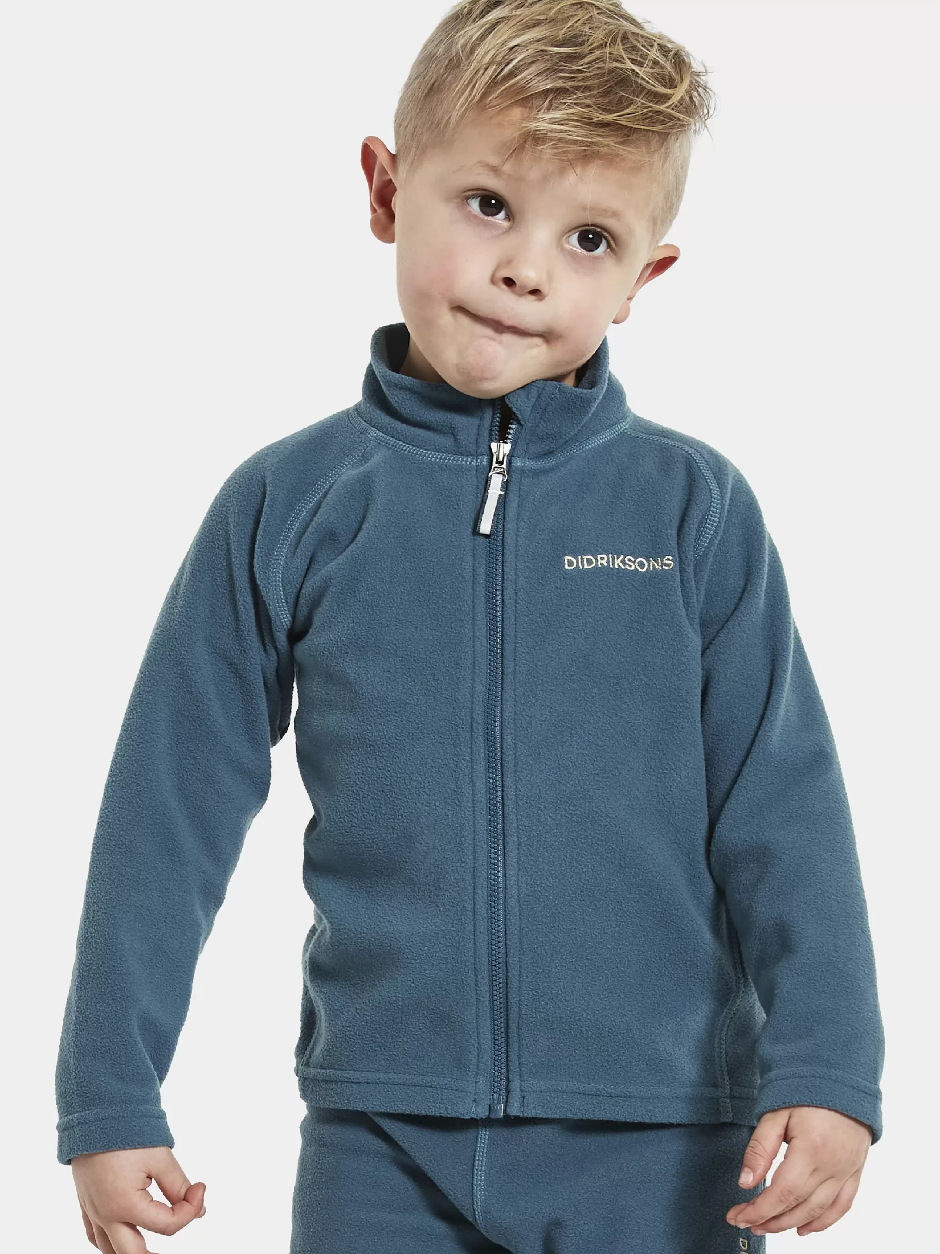 Didriksons Monte Kids' Full-Zip>Barn Fleecetröjor & Mellanlager