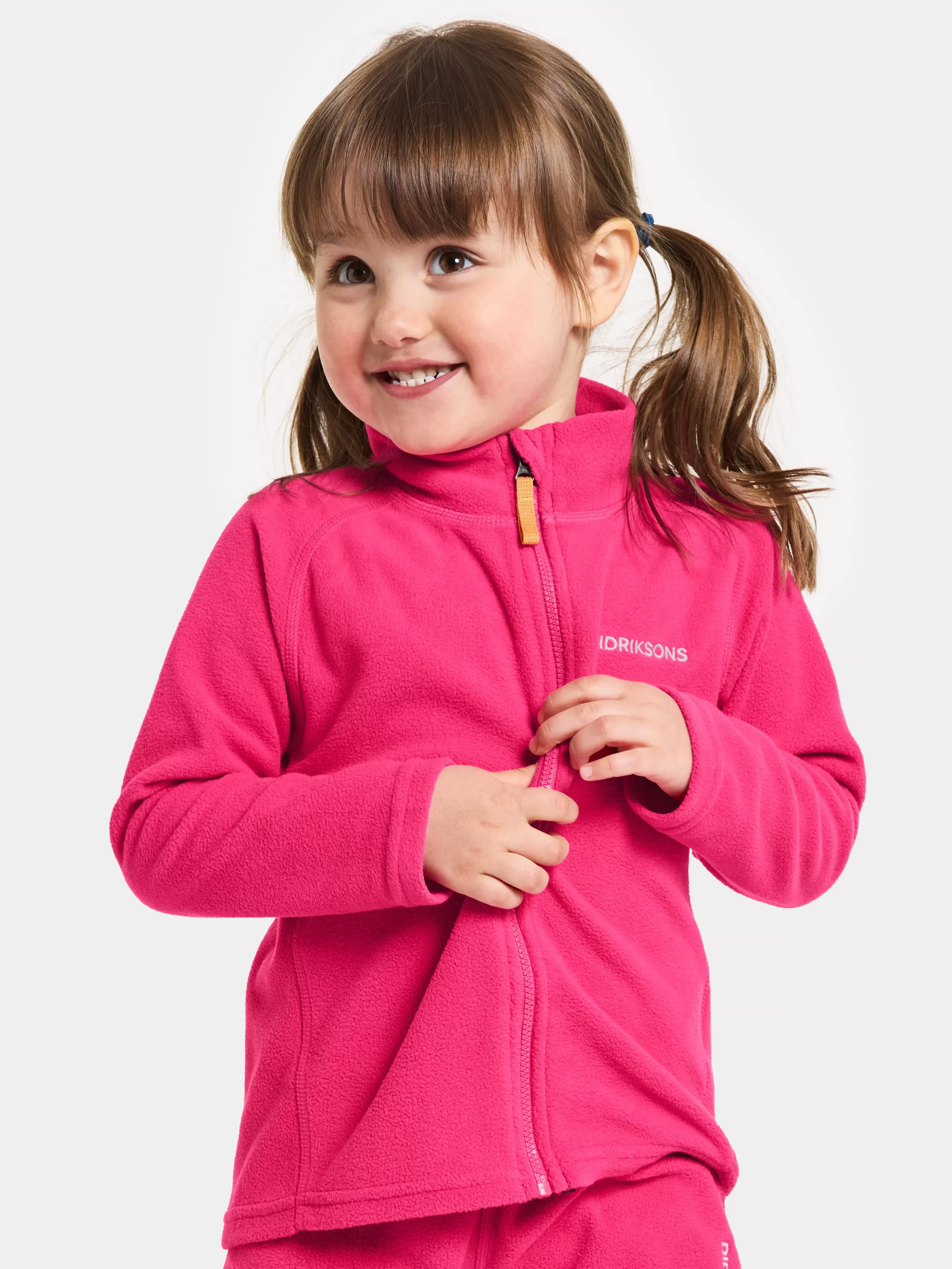 Didriksons Monte Kids' Full-Zip>Barn Fleecetröjor & Mellanlager