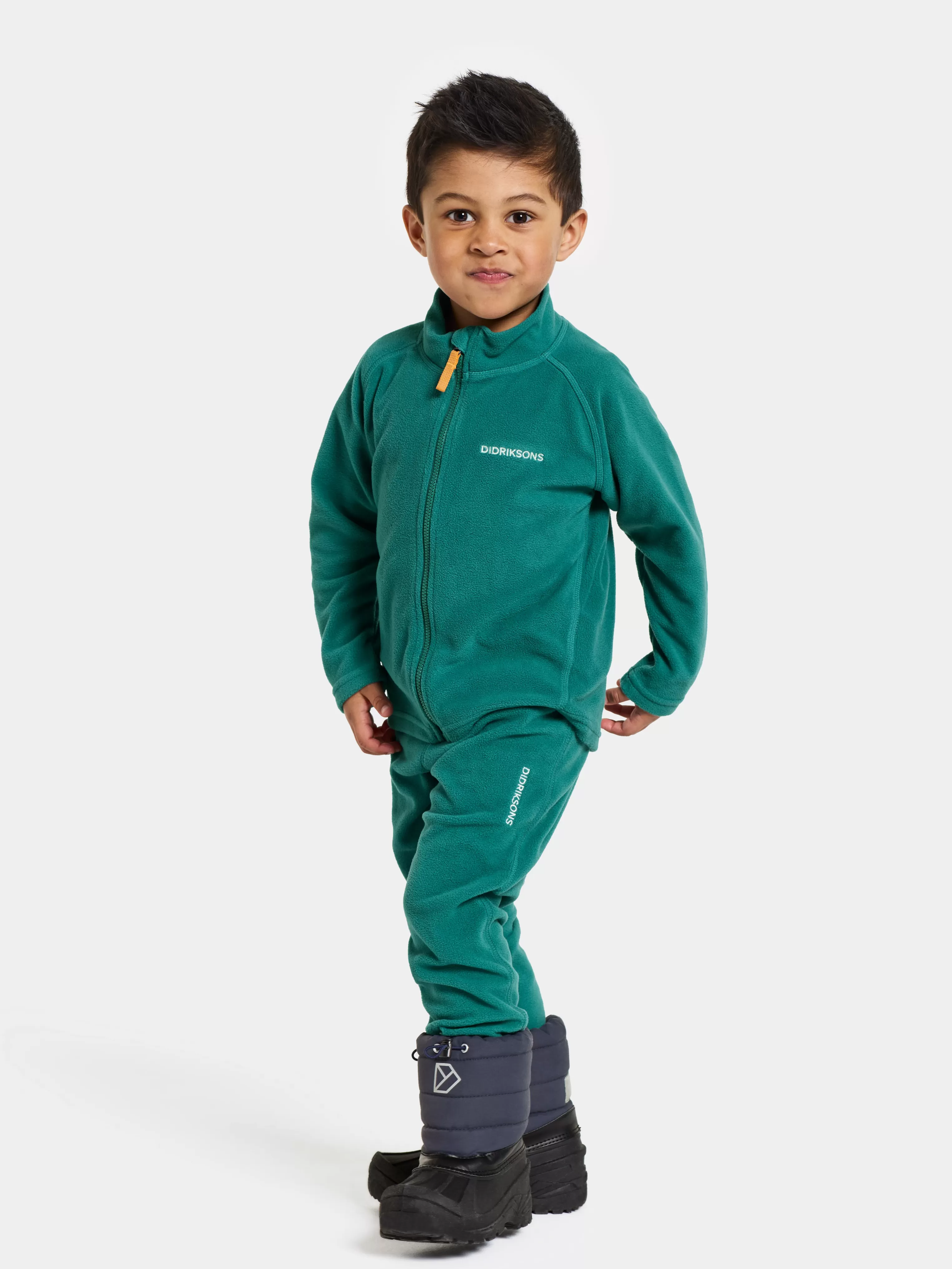 Didriksons Monte Kids' Full-Zip>Barn Fleecetröjor & Mellanlager