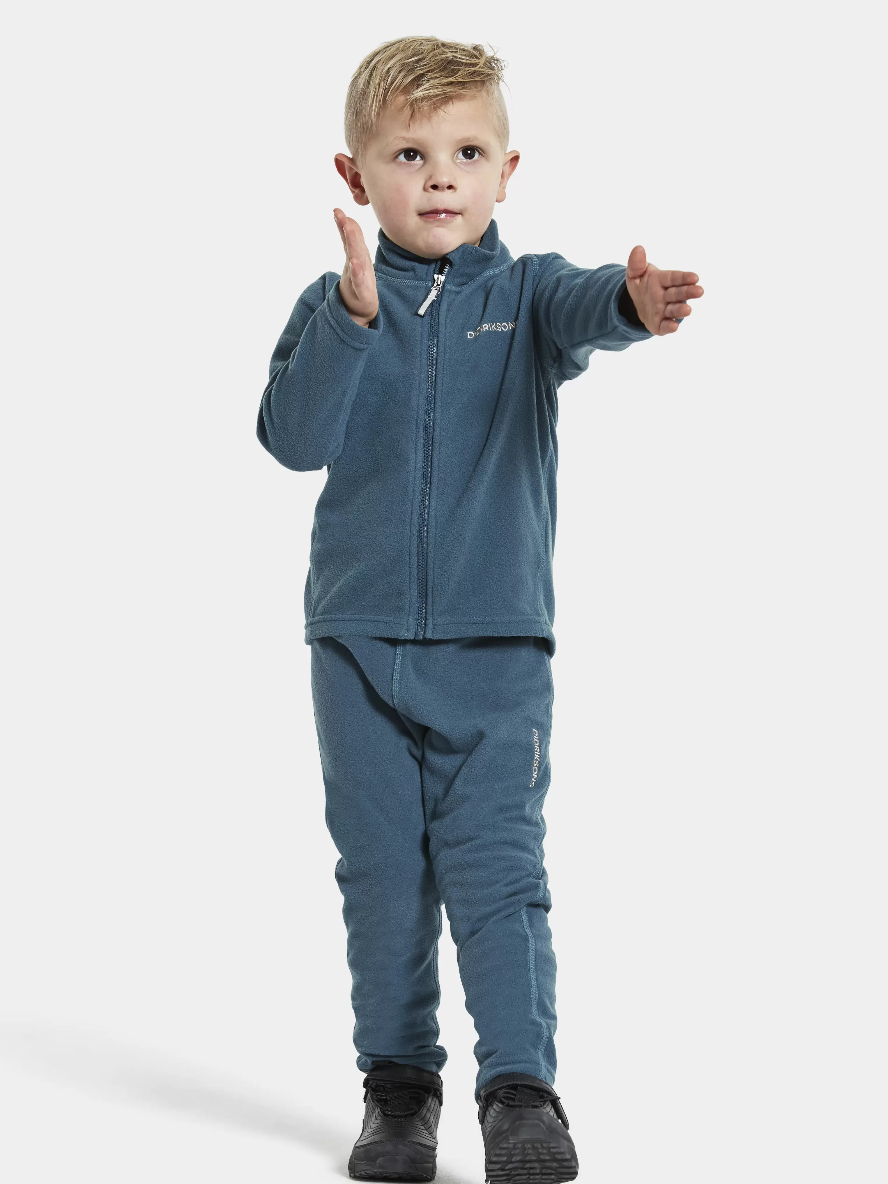 Didriksons Monte Kids' Full-Zip>Barn Fleecetröjor & Mellanlager