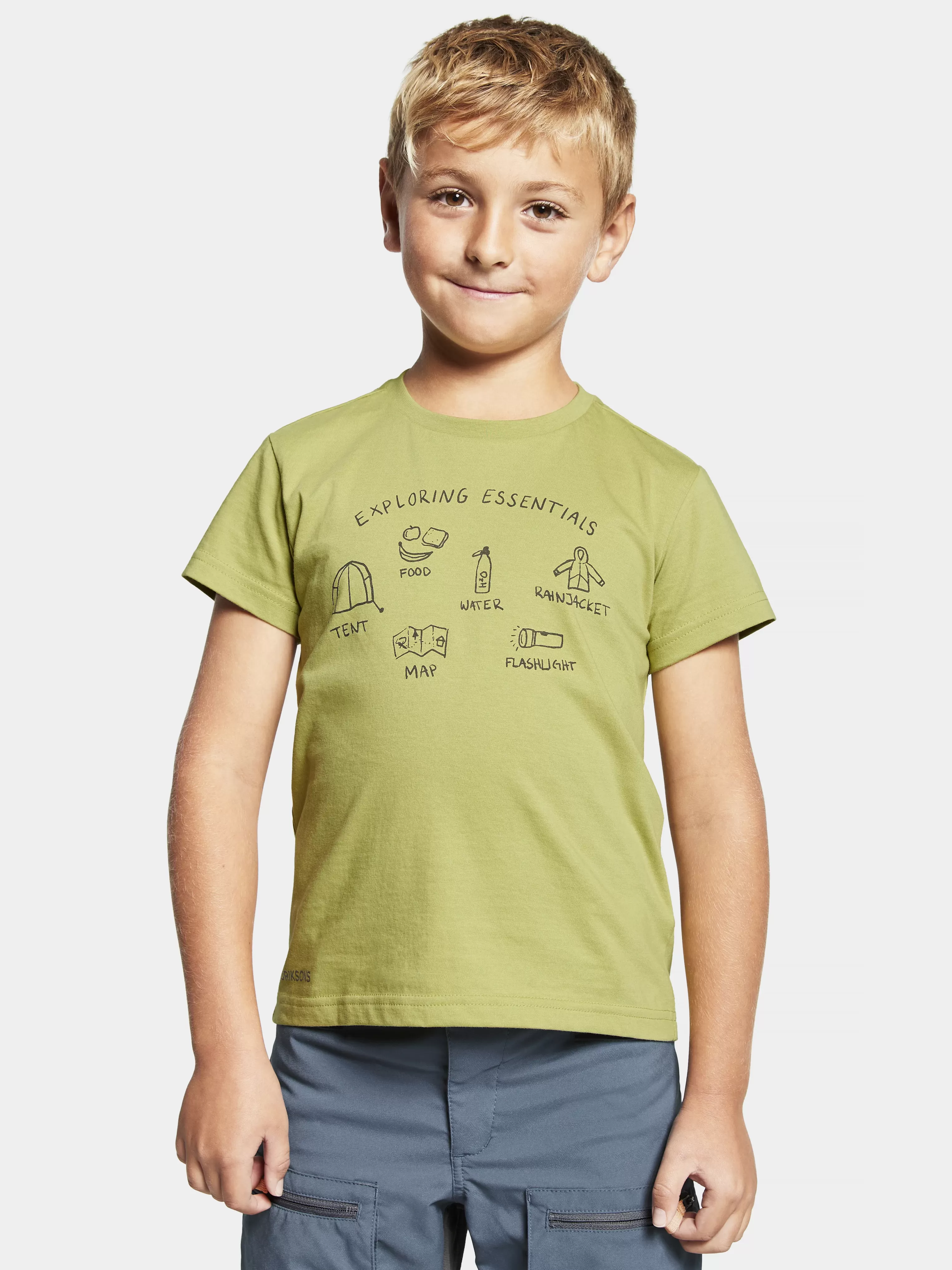 Didriksons Mynta Kids' Logo T-Shirt>Barn Tröjor & T-Shirts