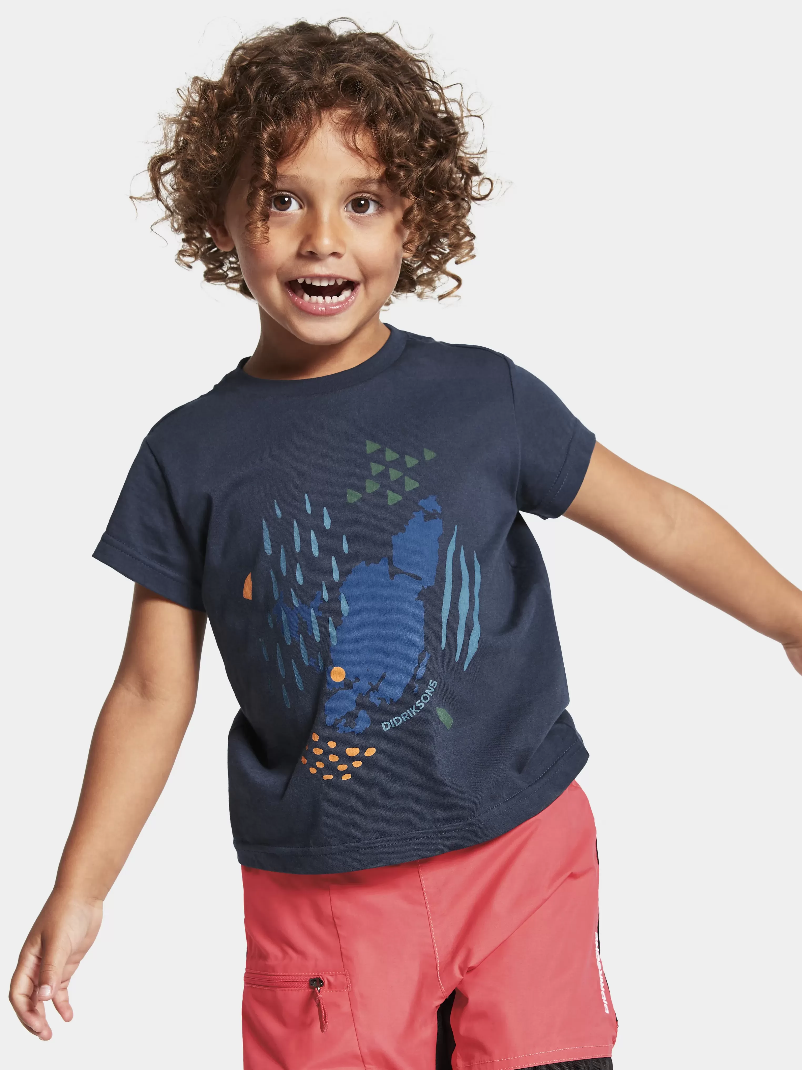 Didriksons Mynta Kids' Logo T-Shirt>Barn Tröjor & T-Shirts