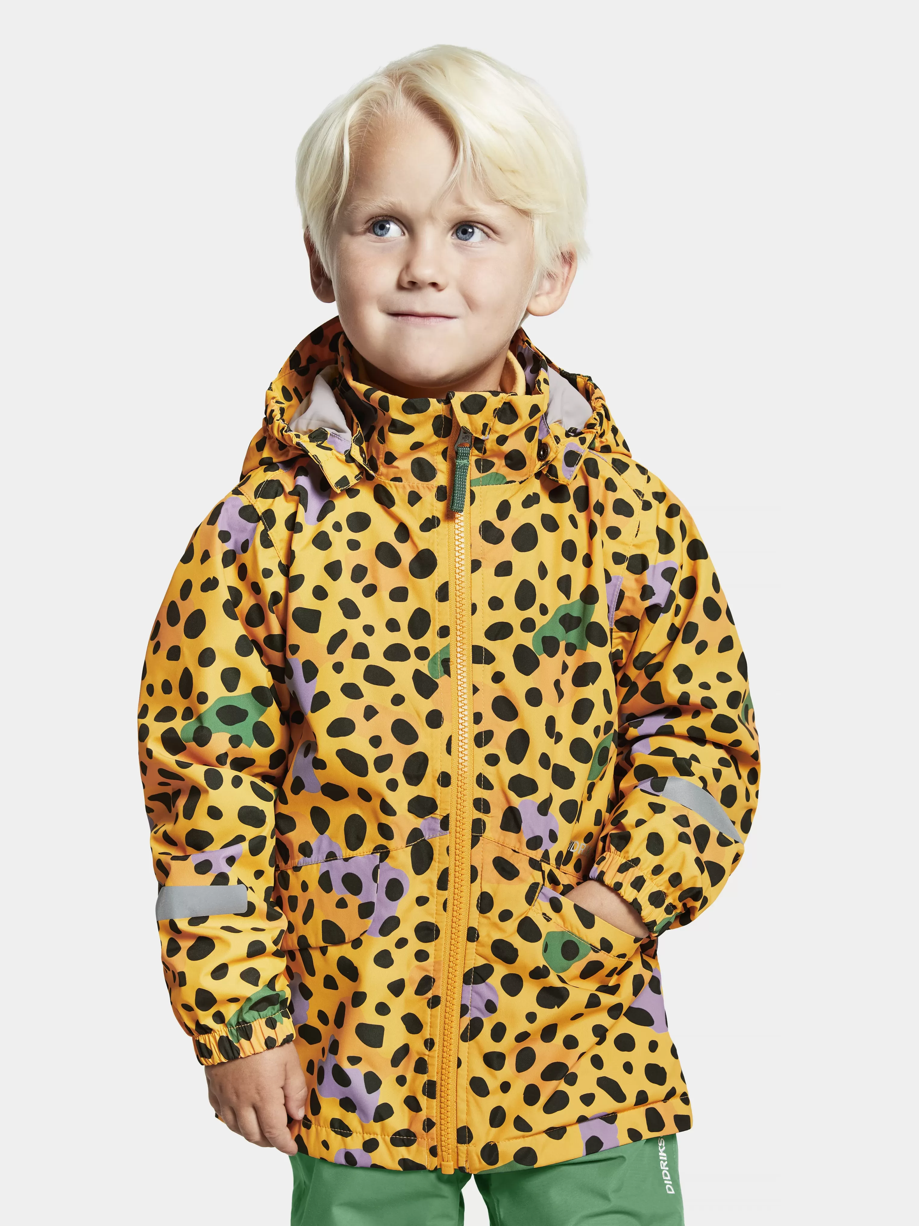 Didriksons Norma Printed Kids' Jacket>Barn Varjackor