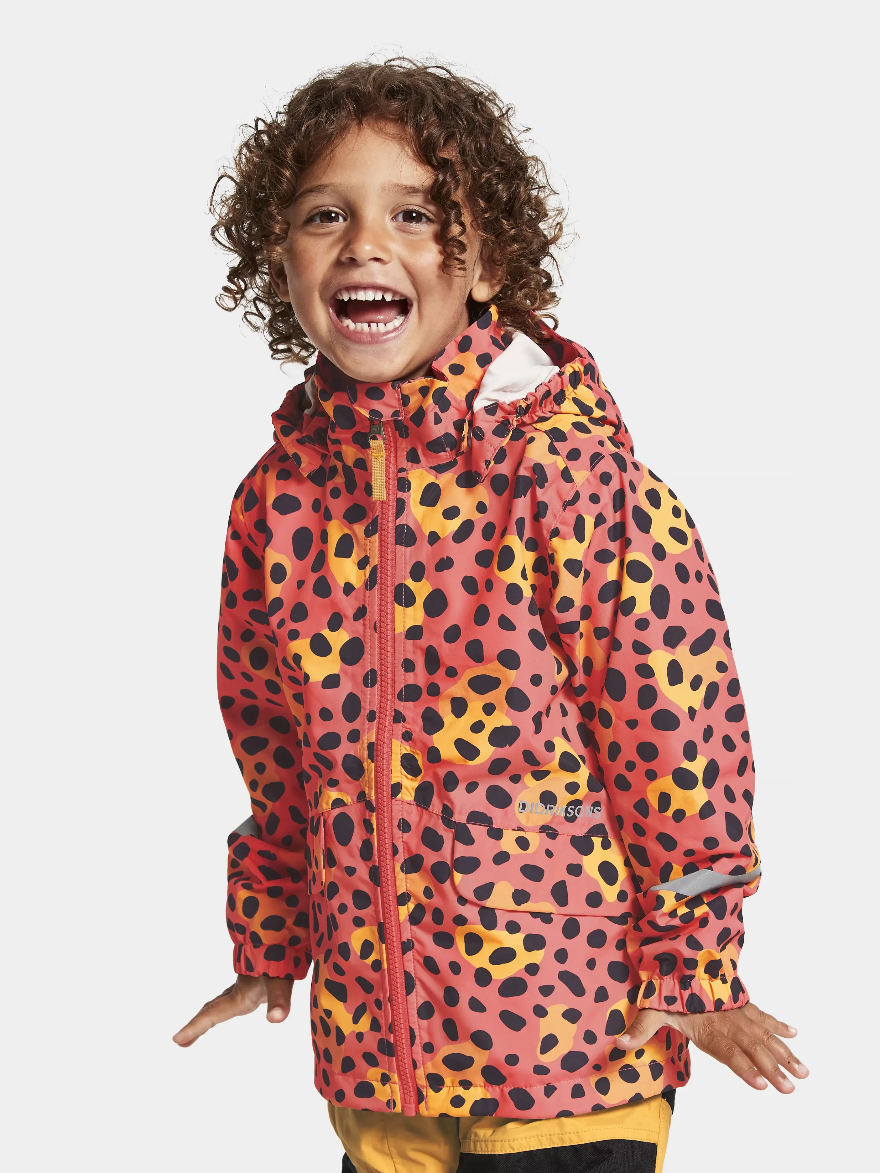 Didriksons Norma Printed Kids' Jacket>Barn Varjackor