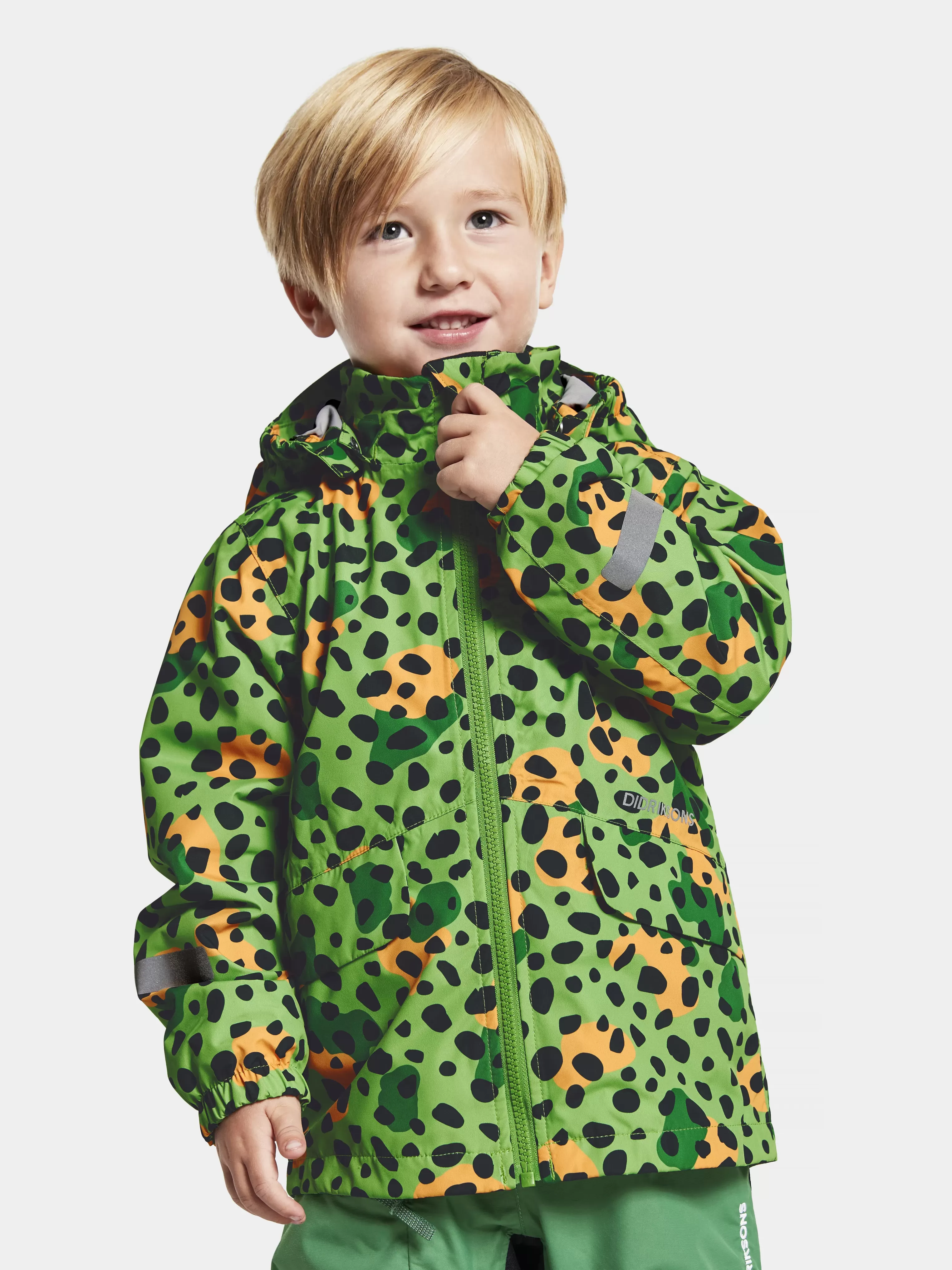 Didriksons Norma Printed Kids' Jacket>Barn Varjackor