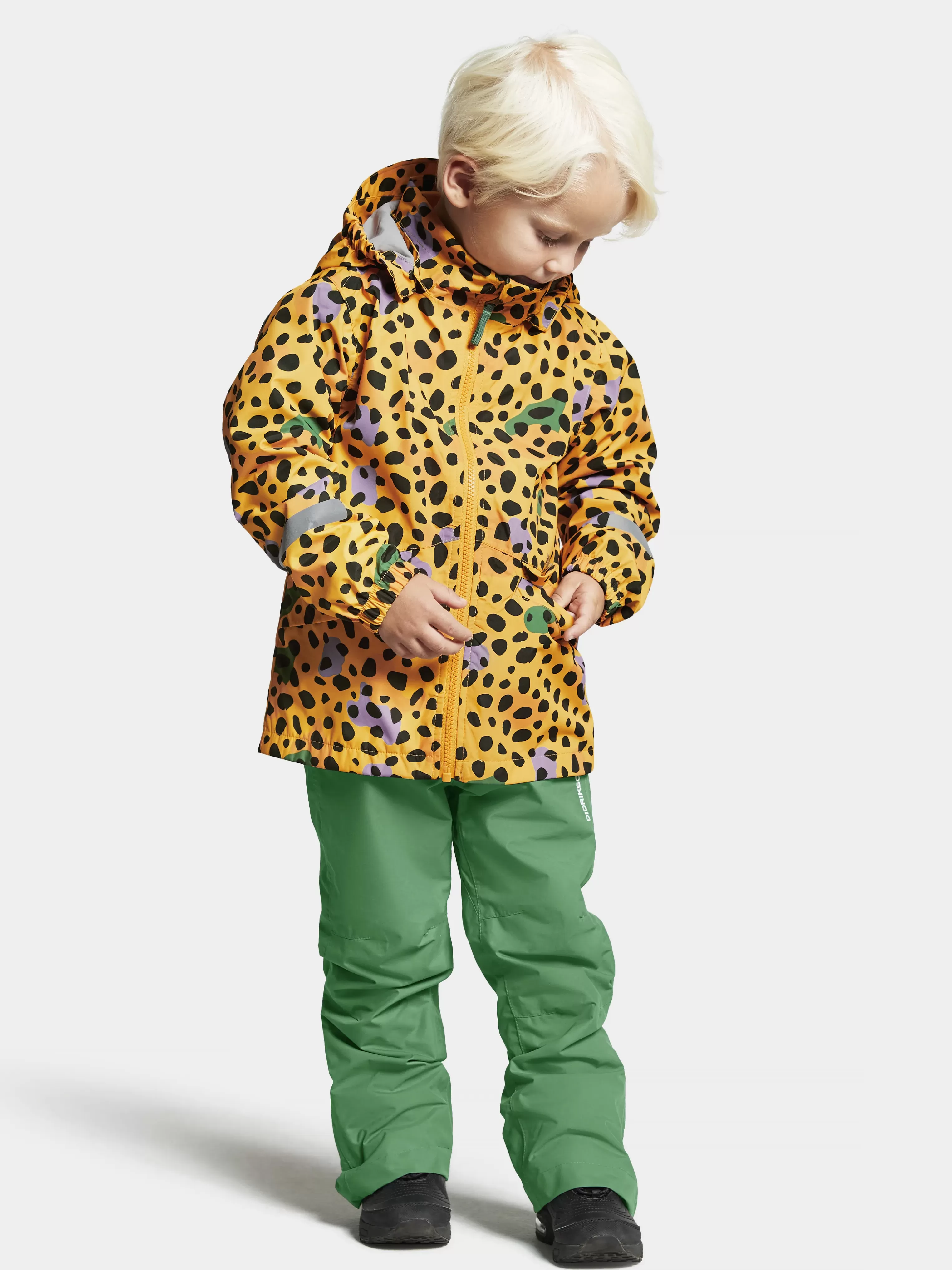 Didriksons Norma Printed Kids' Jacket>Barn Varjackor