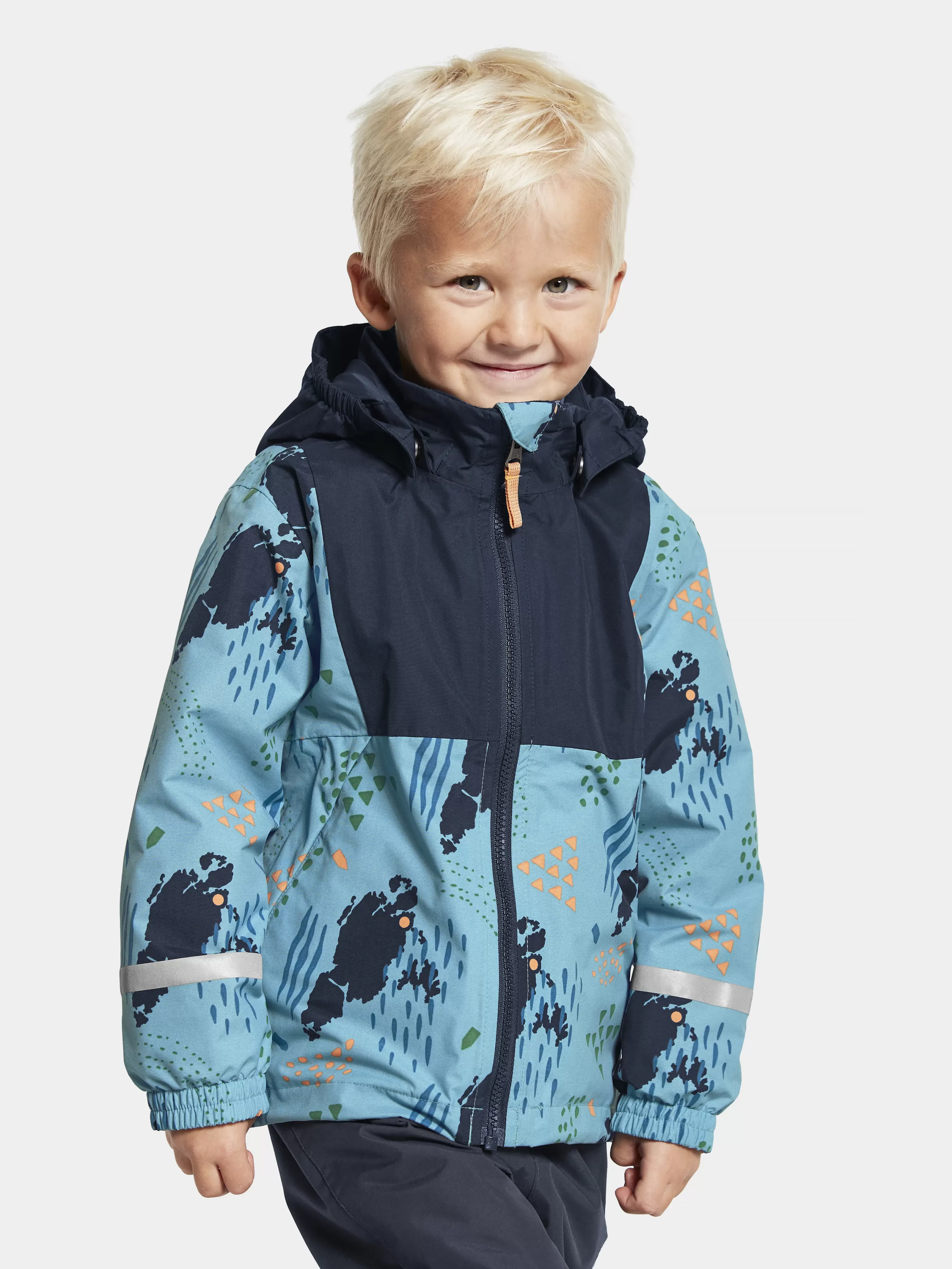 Didriksons Stormhatt Printed Kids' Jacket>Barn Varjackor