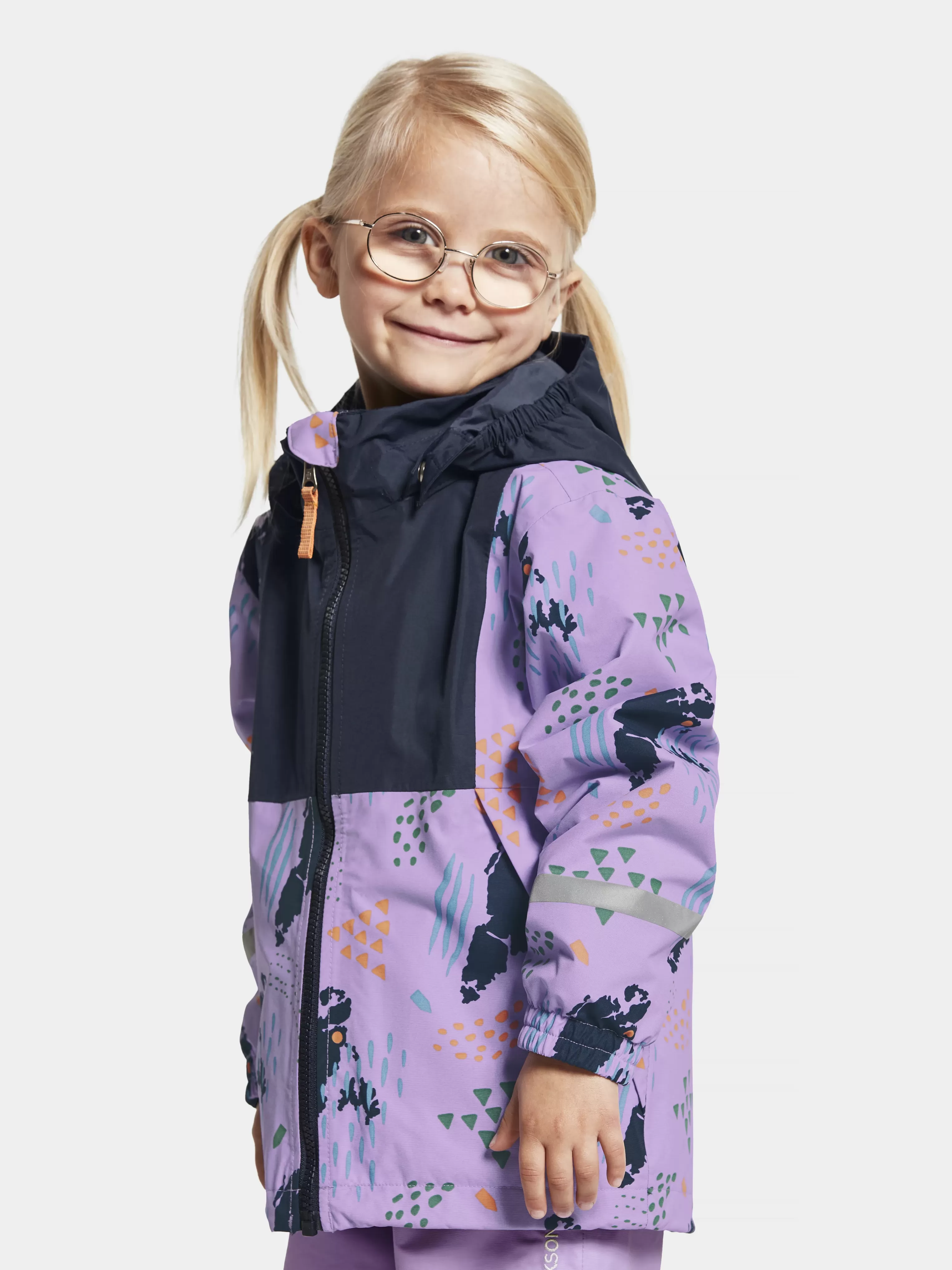 Didriksons Stormhatt Printed Kids' Jacket>Barn Varjackor